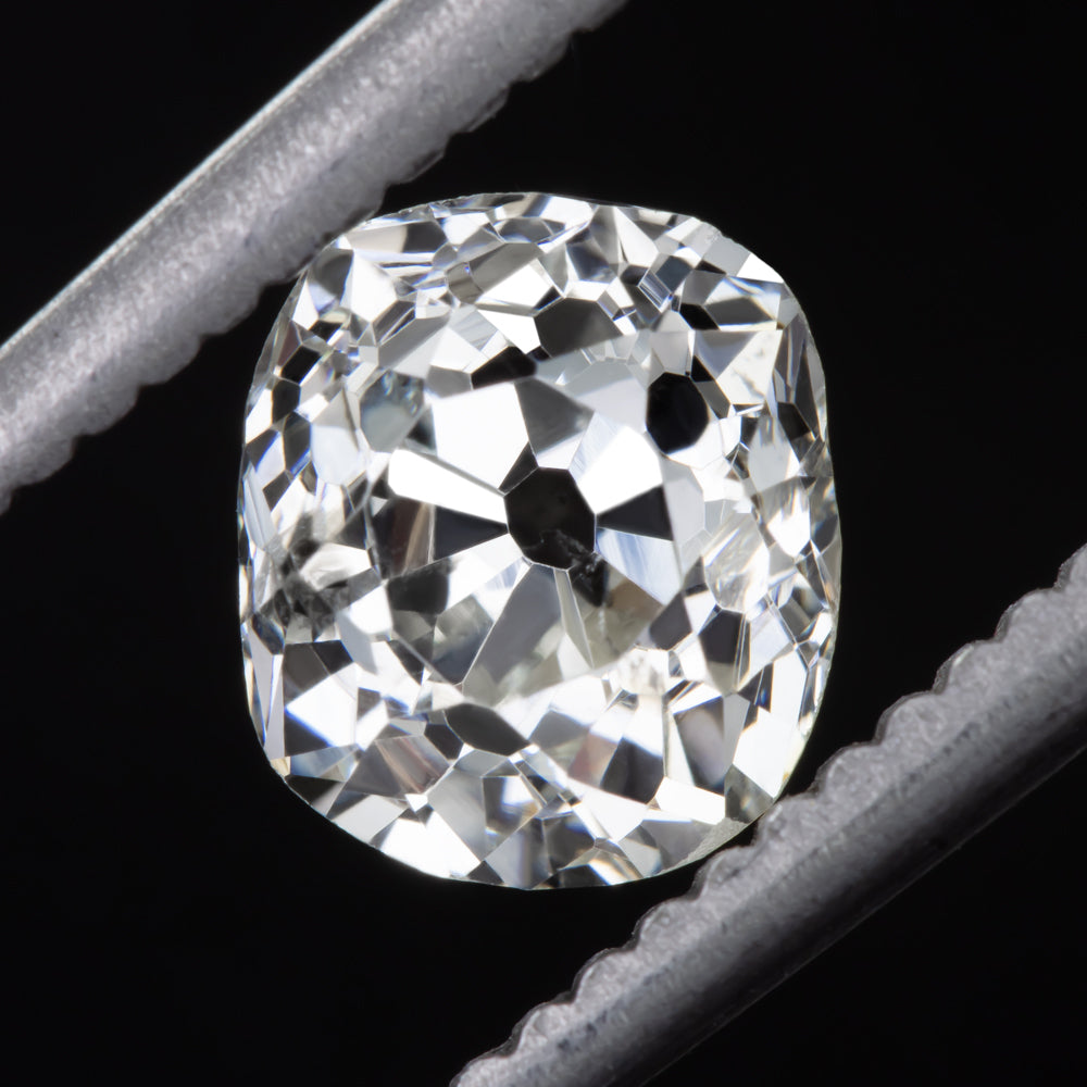 1.41ct ELONGATED OLD MINE CUT DIAMOND ANTIQUE CUSHION BRILLIANT LOOSE