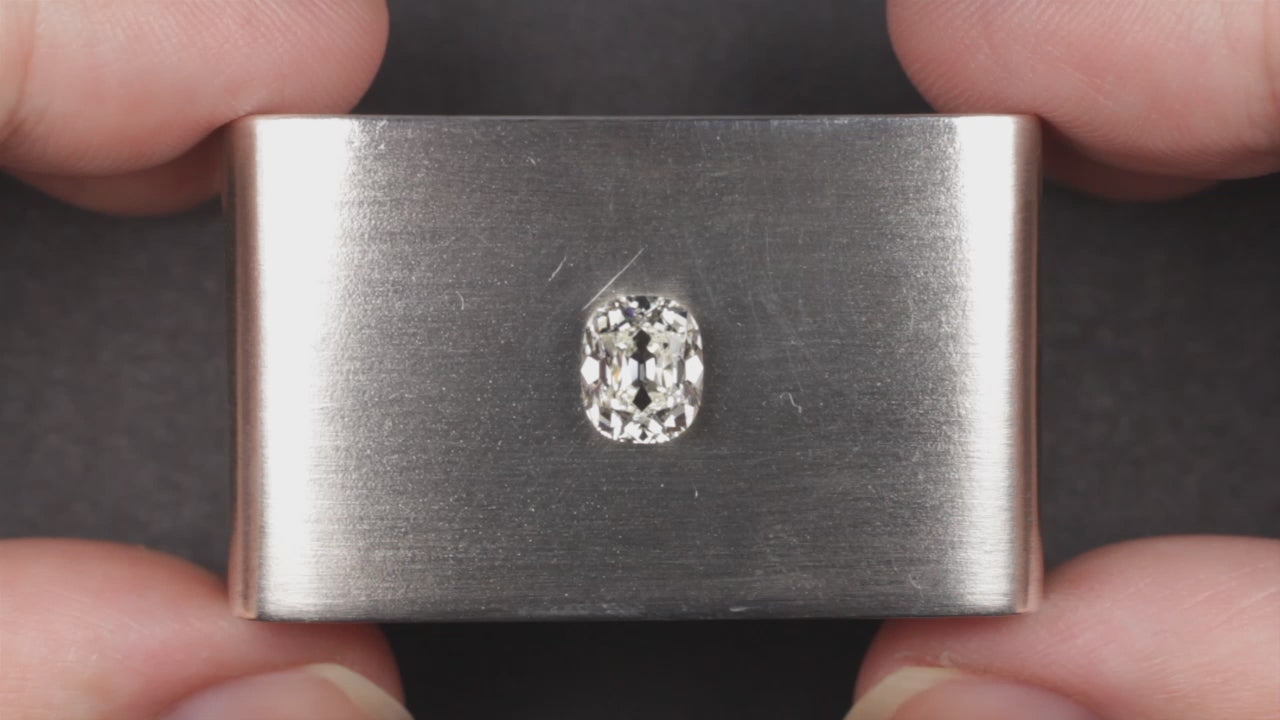 1.5 CARAT OLD MINE CUT DIAMOND GIA CERTIFIED J VS1 CUSHION BRILLIANT ELONGATED