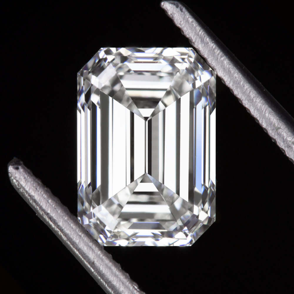 1.13ct LAB CREATED DIAMOND CERTIFIED F VS1 EMERALD SHAPE LOOSE ENGAGEMENT 1ct