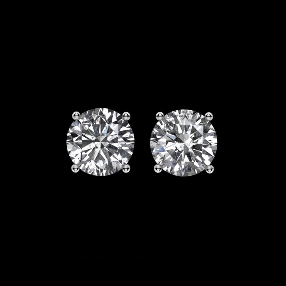 0.79c D-E VERY GOOD CUT NATURAL DIAMOND STUD EARRINGS ROUND BRILLIANT PAIR 3/4ct Ivy & Rose