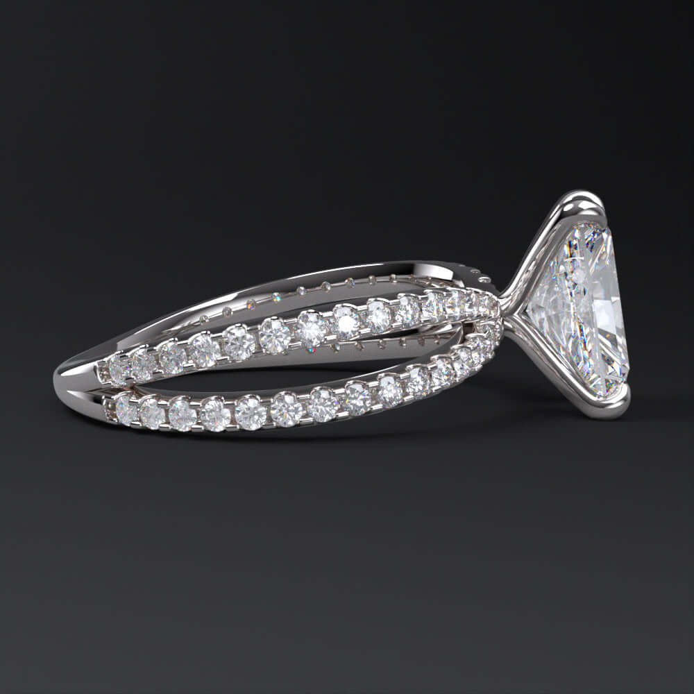 2 CARAT LAB GROWN DIAMOND ENGAGEMENT RING IGI CERTIFIED F VS2 RADIANT SOLITAIRE