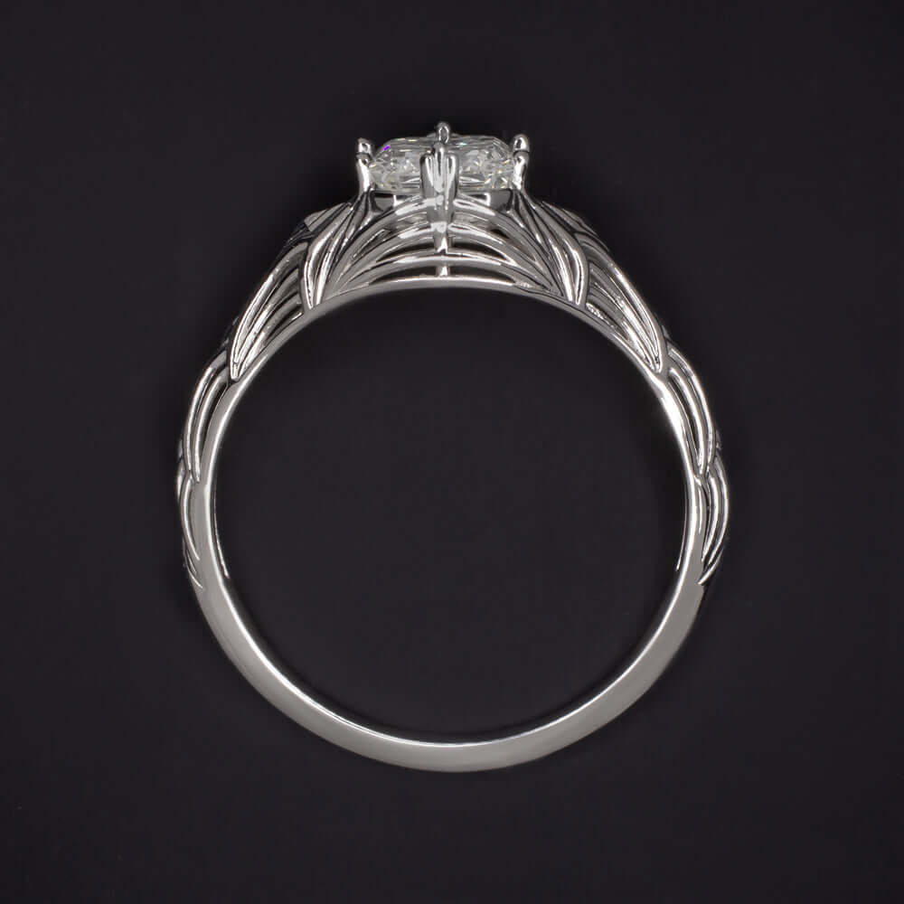 1 CARAT GIA CERTIFIED G SI2 DIAMOND ENGAGEMENT RING VINTAGE FILIGREE SOLITAIRE