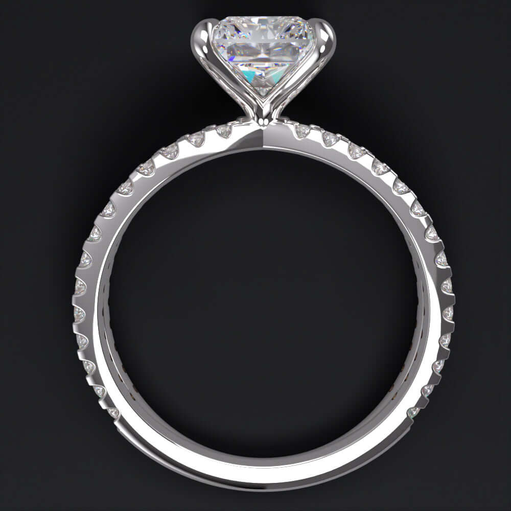 2 CARAT LAB GROWN DIAMOND ENGAGEMENT RING IGI CERTIFIED F VS2 RADIANT SOLITAIRE