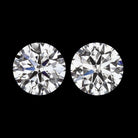 1 CARAT D-F VS LAB CREATED DIAMOND STUD EARRINGS MATCHING PAIR IDEAL ROUND CUT