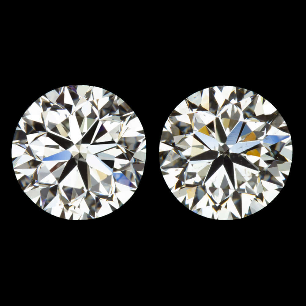 2 CARAT GIA CERTIFIED K SI1 DIAMOND STUD EARRINGS VERY GOOD CUT ROUND BRILLIANT