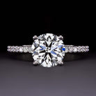 1.5 CARAT LAB CREATED DIAMOND ENGAGEMENT RING CERTIFIED G VS2 EXCELLENT ROUND