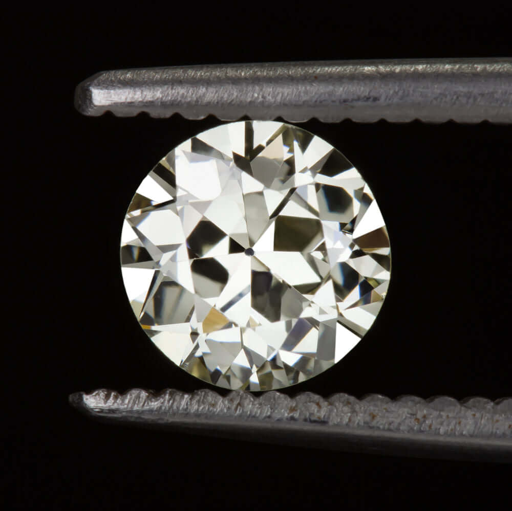 0.87ct K-L VS1 OLD EUROPEAN CUT DIAMOND VINTAGE LOOSE NATURAL ESTATE ENGAGEMENT