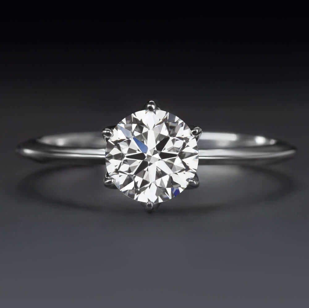 3/4 CARAT LAB CREATED DIAMOND ENGAGEMENT RING D-E VVS-VS IDEAL ROUND SOLITAIRE