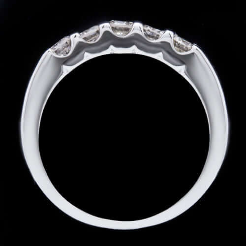 0.50ct ROUND DIAMOND H VS 5 STONE WEDDING BAND STACKING COCKTAIL RING WHITE GOLD Ivy & Rose