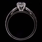 1.2ct NATURAL ROUND BRILLIANT CUT F Si2 DIAMOND BURNISH ENGAGEMENT RING 1.25ct Ivy & Rose