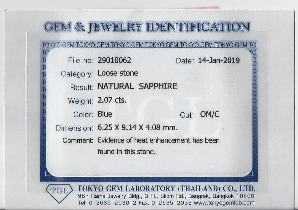 CERTIFIED ROYAL BLUE SAPPHIRE F-G VS DIAMOND RING CUSHION ENGAGEMENT WHITE GOLD