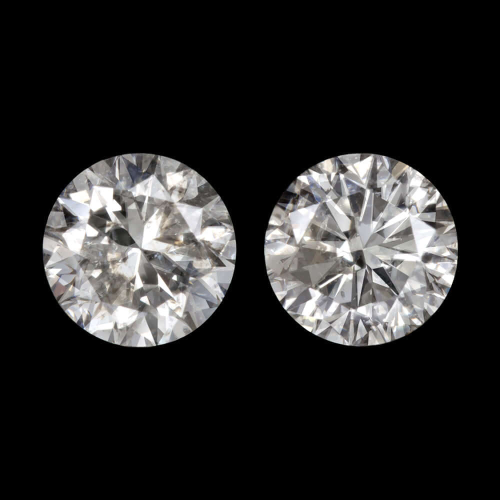 3/4 CARAT VERY GOOD CUT NATURAL DIAMOND STUD EARRINGS ROUND BRILLIANT PAIR RBC Ivy & Rose