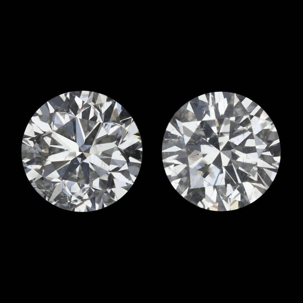 0.84c VERY GOOD CUT NATURAL DIAMOND STUD EARRINGS ROUND BRILLIANT PAIR 3/4 CARAT Ivy & Rose