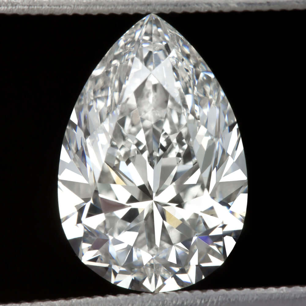 3 CARAT GIA CERTIFIED G SI1 IDEAL PEAR CUT DIAMOND TEARDROP SHAPE NATURAL LOOSE Ivy & Rose