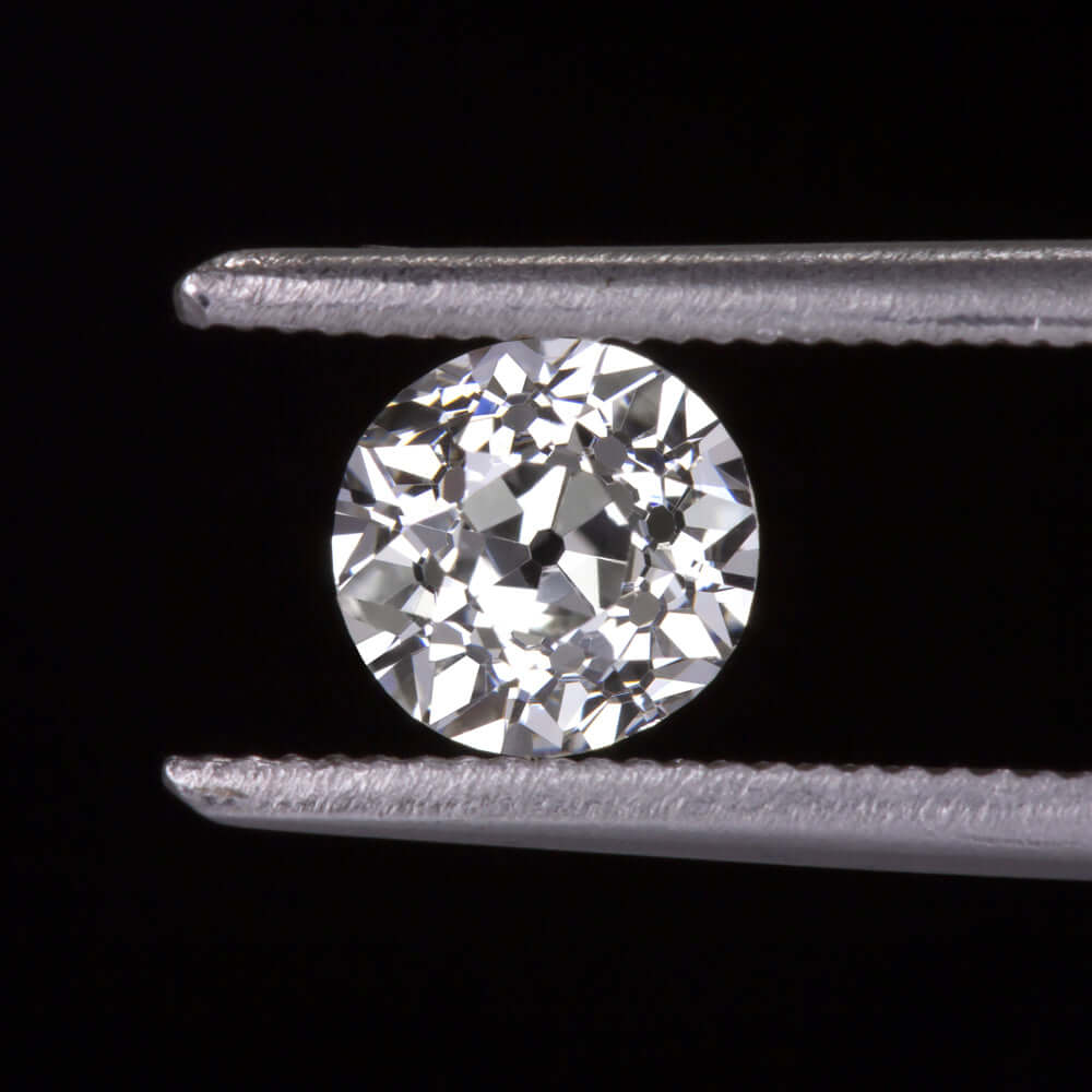 0.59ct CERTIFIED F VS2 OLD EUROPEAN CUT DIAMOND VINTAGE ANTIQUE LOOSE NATURAL