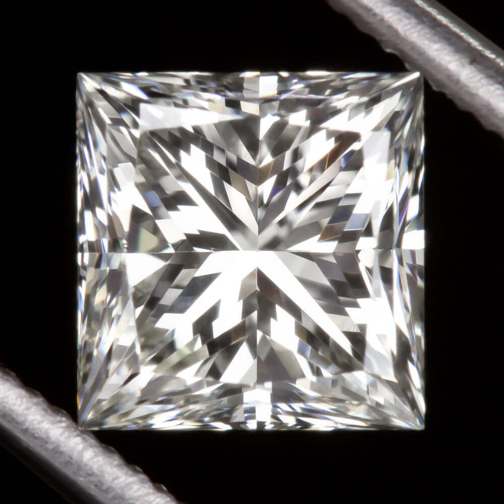 1 CARAT GIA CERTIFIED J VVS PRINCESS CUT DIAMOND SQUARE LOOSE NATURAL ENGAGEMENT
