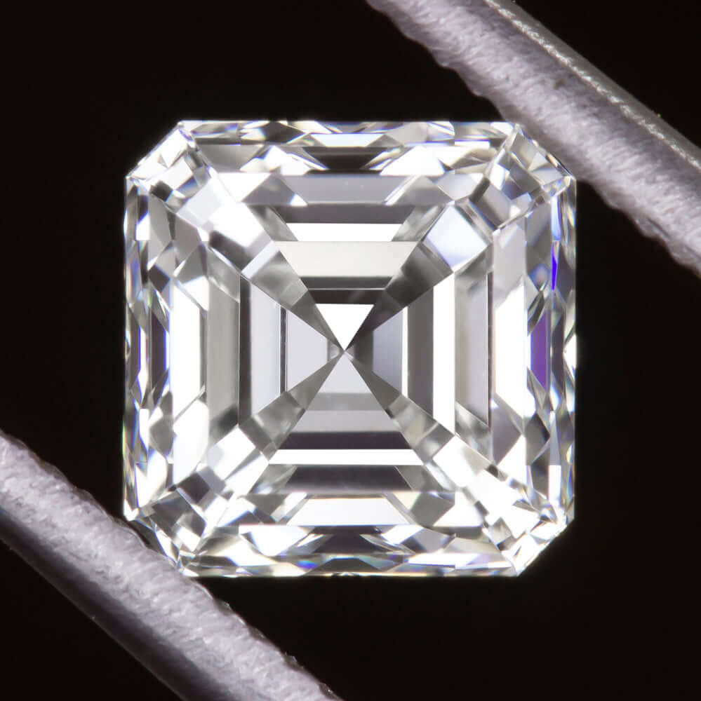 0.90ct GIA CERTIFIED H VS1 ASSCHER CUT DIAMOND SQUARE EMERALD NATURAL 1ct LOOSE