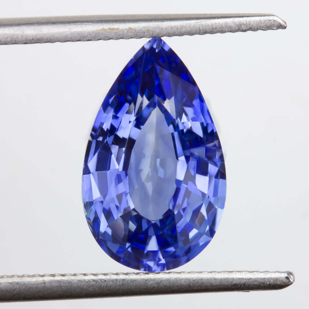 2.88ct GIA CERTIFIED NO HEAT CEYLON SAPPHIRE PEAR CUT TEARDROP SHAPE LOOSE 3ct