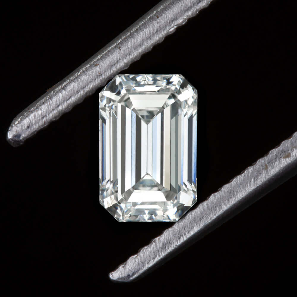 D VS2 EMERALD CUT DIAMOND 0.40ct LOOSE ENGAGEMENT NATURAL EARTH MINED COLORLESS