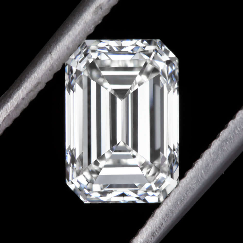 1 CARAT D VS1 GIA CERTIFIED EMERALD CUT DIAMOND LOOSE STEP ENGAGEMENT NATURAL Ivy & Rose