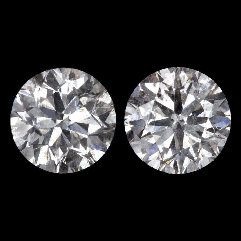 1.44ct VERY GOOD CUT DIAMOND STUD EARRINGS NATURAL ROUND BRILLIANT MATCHING PAIR