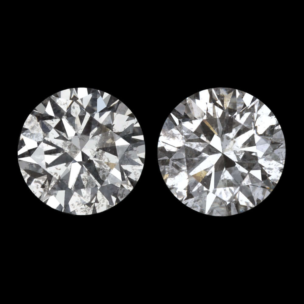 1.40ct VERY GOOD CUT DIAMOND STUD EARRINGS NATURAL ROUND BRILLIANT MATCHING PAIR