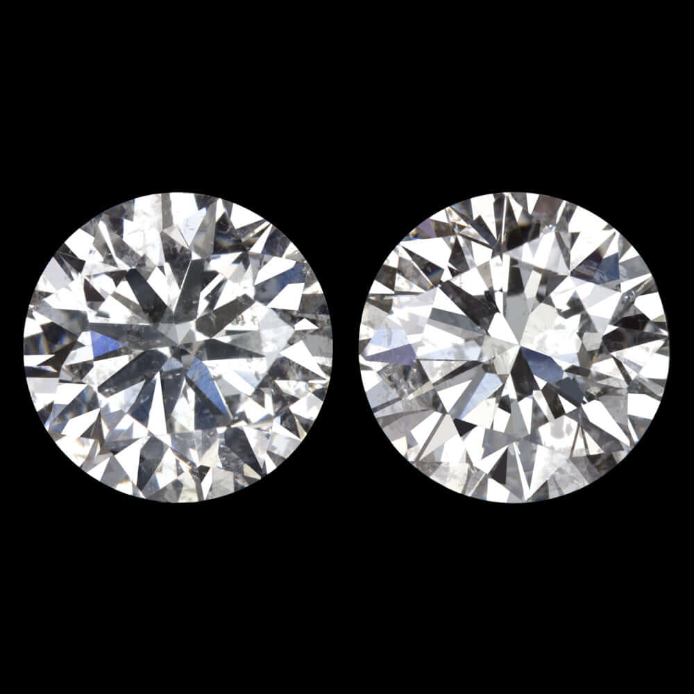 1.5ct E-F SI VERY GOOD CUT DIAMOND STUD EARRINGS NATURAL ROUND BRILLIANT PAIR