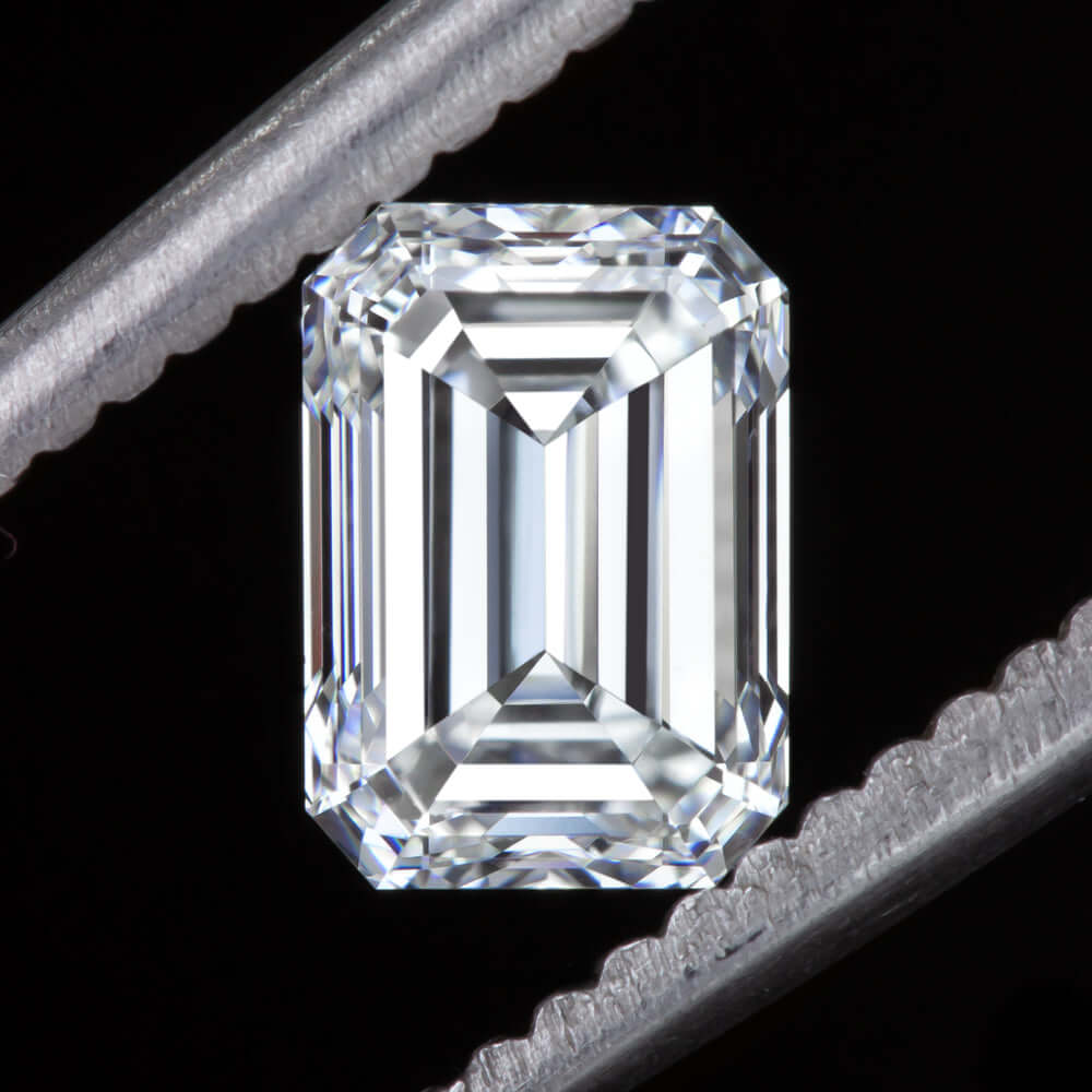 1 CARAT GIA CERTIFIED F VS2 EMERALD CUT DIAMOND LOOSE NATURAL ENGAGEMENT 1ct