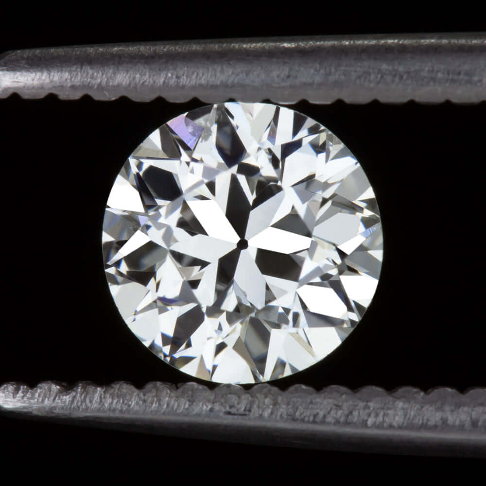 0.89ct CERTIFIED F SI2 OLD TRANS CUT DIAMOND 6.2mm VINTAGE ANTIQUE NATURAL LOOSE