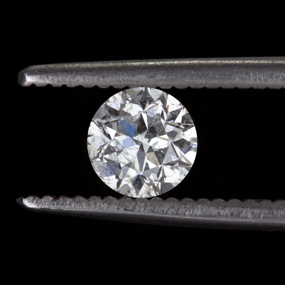 0.73ct F COLOR EYE CLEAN DIAMOND ROUND BRILLIANT CUT NATURAL LOOSE UNTREATED 3/4
