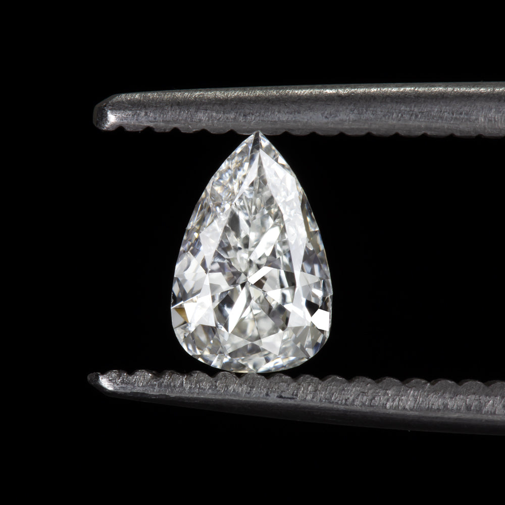 VINTAGE 0.41ct PEAR SHIELD CUT DIAMOND G SI1-SI2 TEARDROP SHAPE LOOSE OLD ESTATE