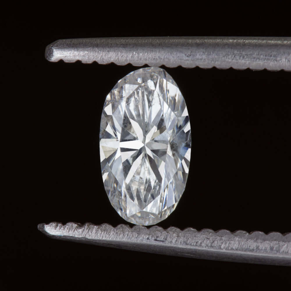 0.70ct E SI OVAL CUT DIAMOND CLEAN ENGAGEMENT LOOSE SHAPE NATURAL ENGAGEMENT 3/4