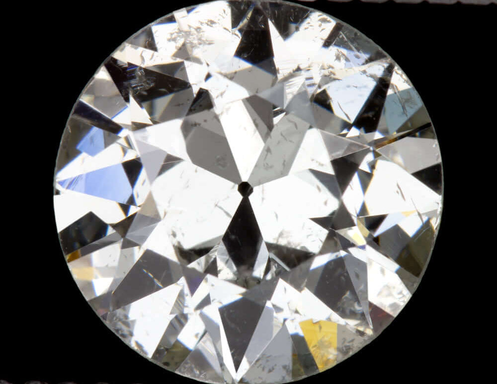 2.44ct CERTIFIED H SI2 OLD TRANSITIONAL CUT DIAMOND VINTAGE NATURAL LOOSE 2.5ct
