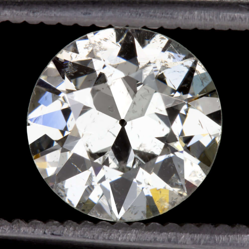 2.44ct CERTIFIED H SI2 OLD TRANSITIONAL CUT DIAMOND VINTAGE NATURAL LOOSE 2.5ct
