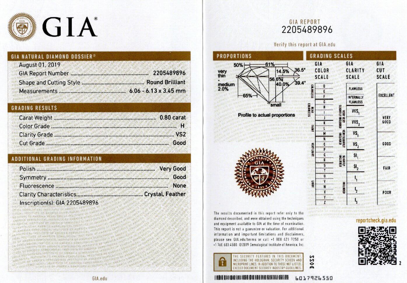 0.80ct GIA CERTIFIED H VS2 OLD CUT DIAMOND VINTAGE LOOSE TRANSITIONAL ENGAGEMENT