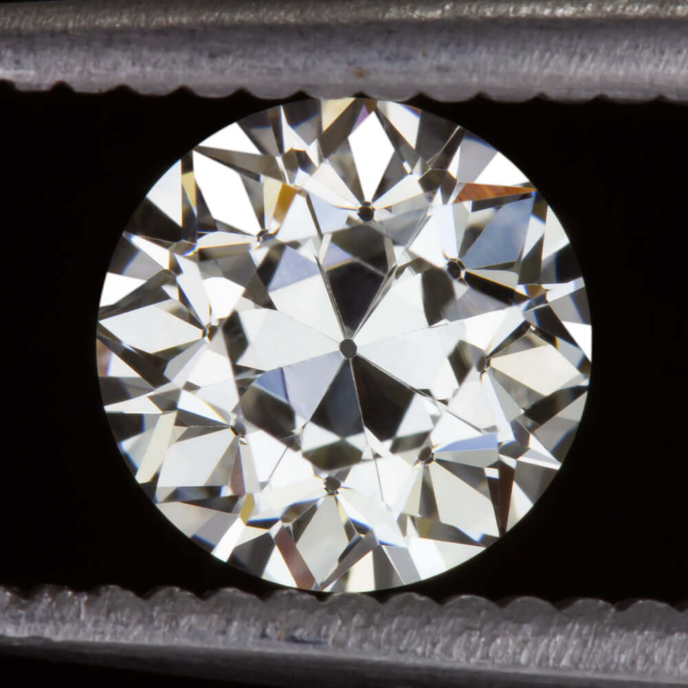 1.24ct CERTIFIED K VS1 OLD EUROPEAN CUT DIAMOND VINTAGE LOOSE ESTATE 1.25 CARAT