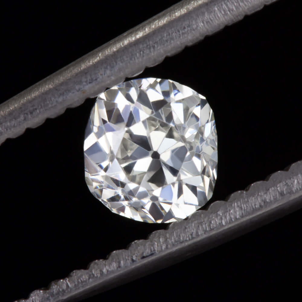 0.67ct CERTIFIED H VS1 OLD MINE CUT DIAMOND ANTIQUE LOOSE NATURAL ESTATE 1900s