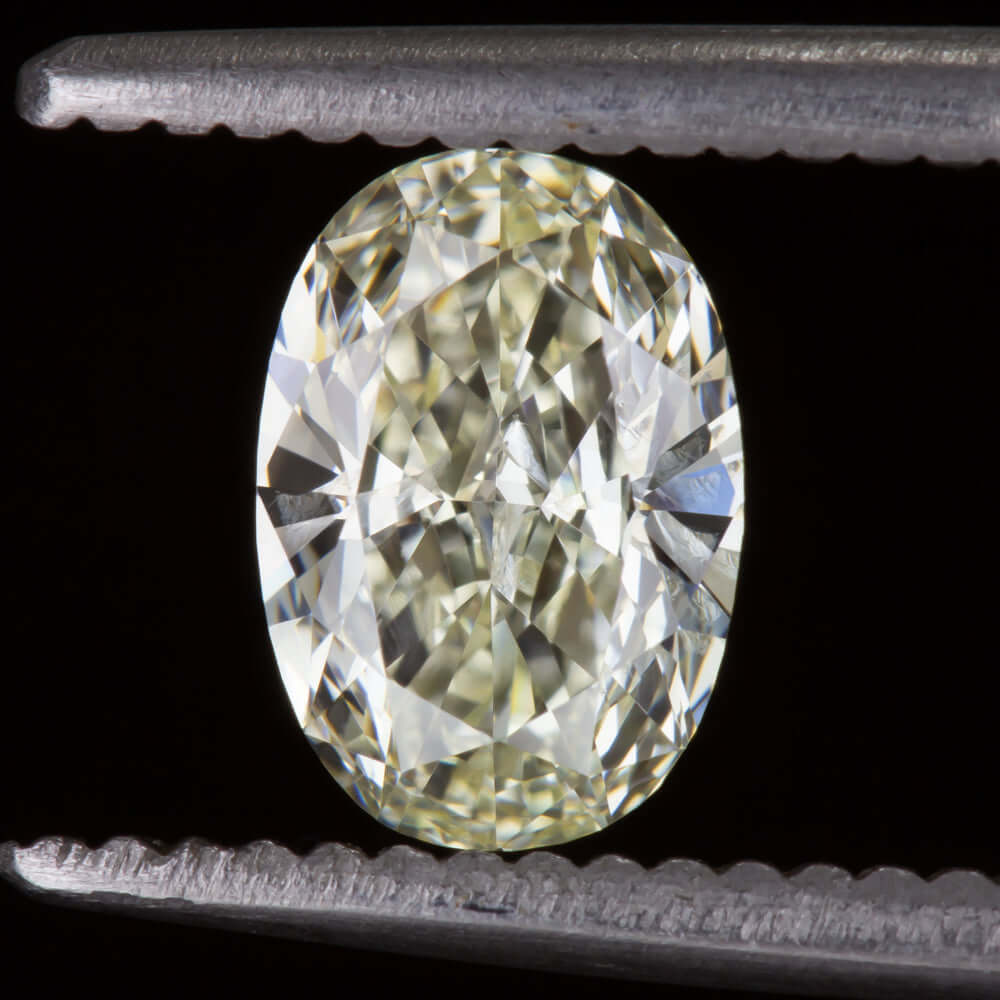 1 CARAT OVAL SHAPE CUT DIAMOND NATURAL LOOSE LIGHT YELLOW EARTH MINED 1ct 0.98ct
