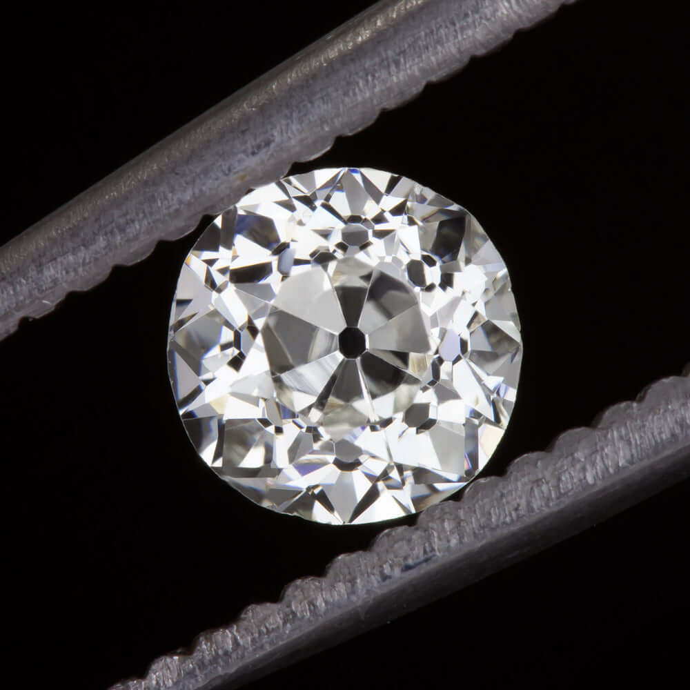 0.71ct GIA CERTIFIED J VS2 OLD MINE CUT DIAMOND 1900s ANTIQUE LOOSE ESTATE 3/4