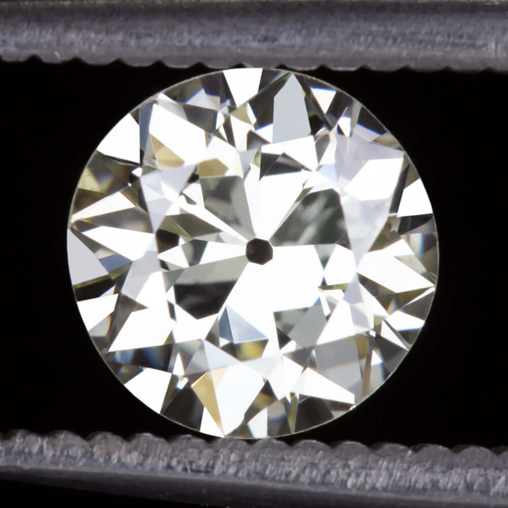 1.42ct GIA CERTIFIED N VS2 OLD EUROPEAN CUT DIAMOND VINTAGE LOOSE 1920s ESTATE