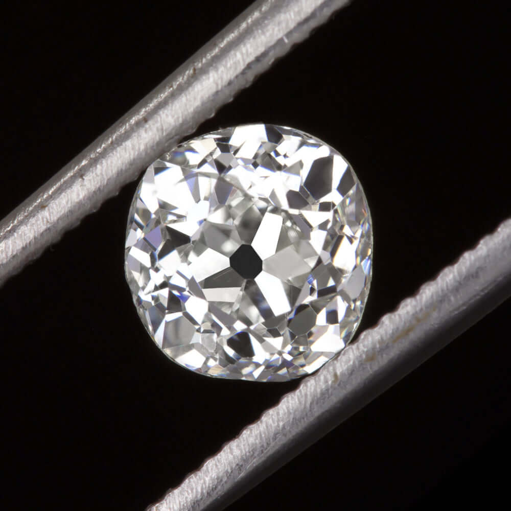 0.56ct OLD MINE CUT DIAMOND F-G SI2 VINTAGE ANTIQUE NATURAL LOOSE CUSHION 1/2ct