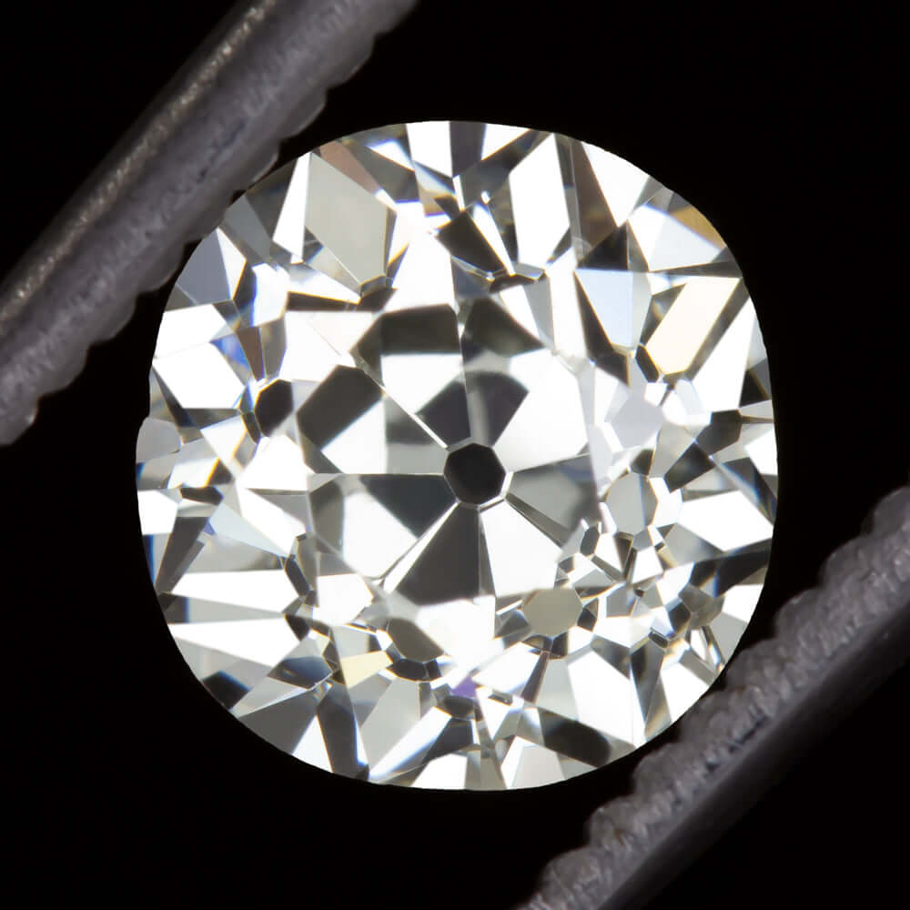 1.68ct CERTIFIED L SI1 OLD MINE CUT DIAMOND ANTIQUE VINTAGE CUSHION ESTATE LOOSE