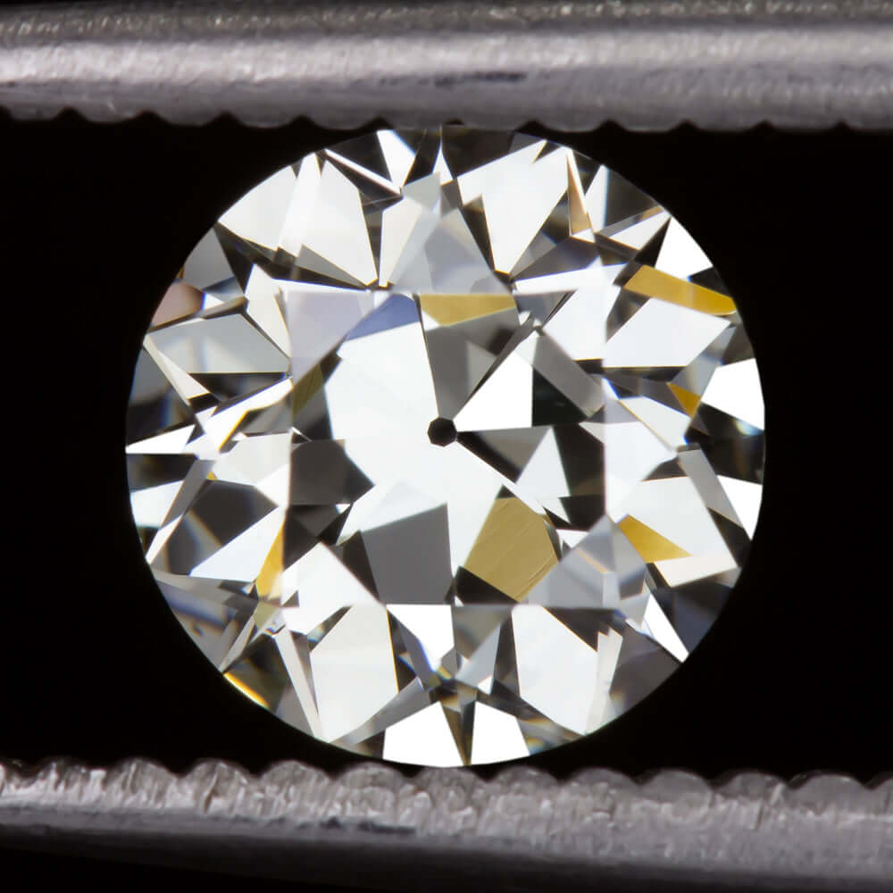 1.21ct GIA CERTIFIED K VS2 OLD EUROPEAN CUT DIAMOND VINTAGE ANTIQUE LOOSE 1920s