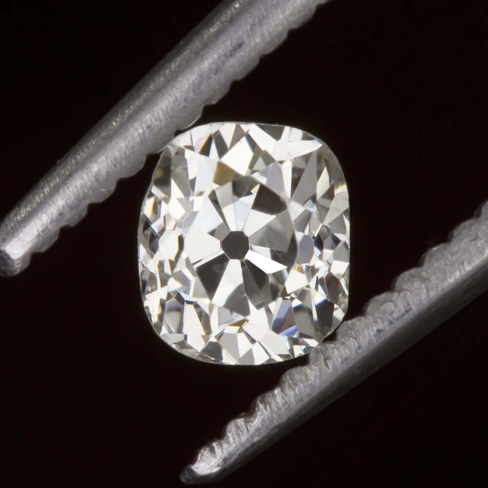 0.62ct GIA CERTIFIED OLD MINE CUT DIAMOND VINTAGE ESTATE CUSHION LOOSE NATURAL
