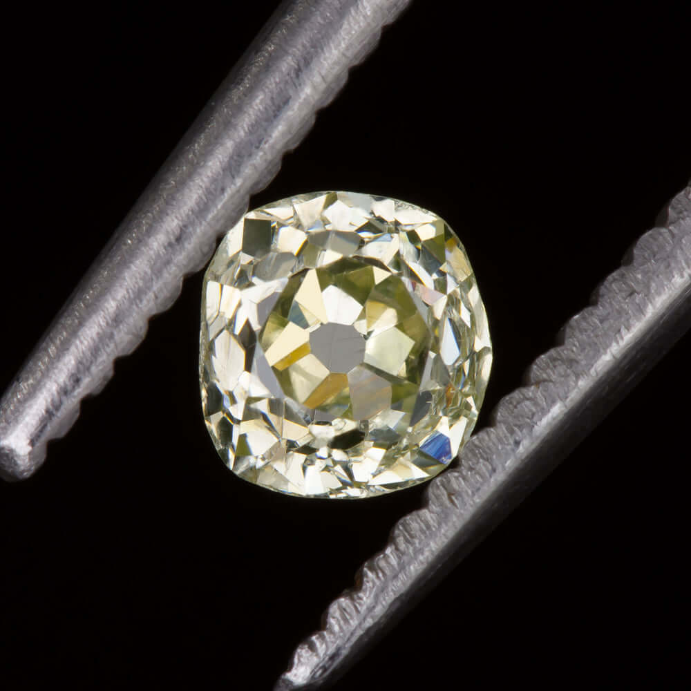 1/2 CARAT OLD MINE CUT DIAMOND W-Z SI2 ANTIQUE CUSHION BRILLIANT VINTAGE LOOSE