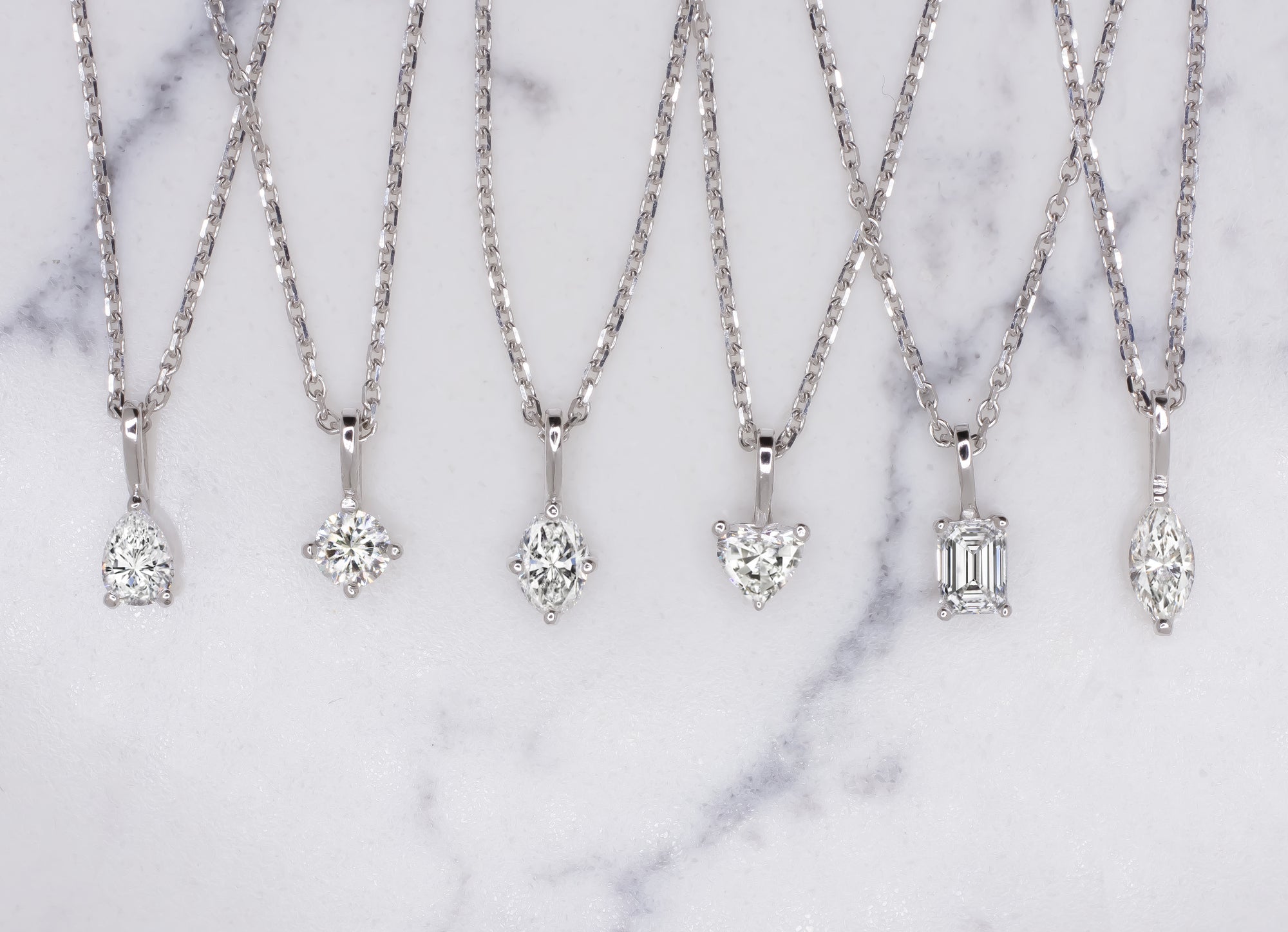 ROUND BRILLIANT CUT NATURAL DIAMOND NECKLACE MINIMALIST CHARM PENDANT 14k DAINTY