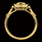 NATURAL EMERALD DIAMOND ART DECO ENGAGEMENT RING SETTING VINTAGE STYLE TARGET