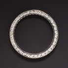 NATURAL FRENCH CUT SAPPHIRE ETERNITY RING WEDDING BAND VINTAGE STYLE ART DECO