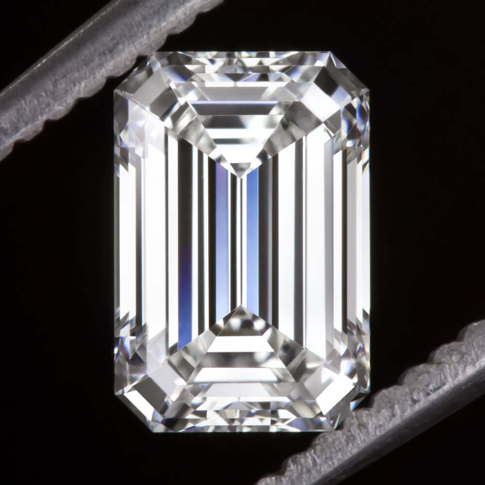1.56c LAB CREATED DIAMOND CERTIFIED F VS1 EMERALD SHAPE LOOSE ENGAGEMENT 1.5ct