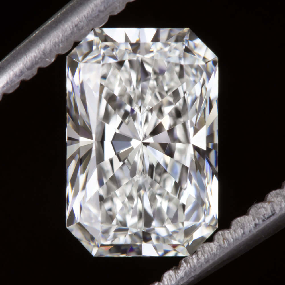 1.5 CARAT LAB CREATED DIAMOND CERTIFIED F VS RADIANT SHAPE CUT LOOSE COLORLESS